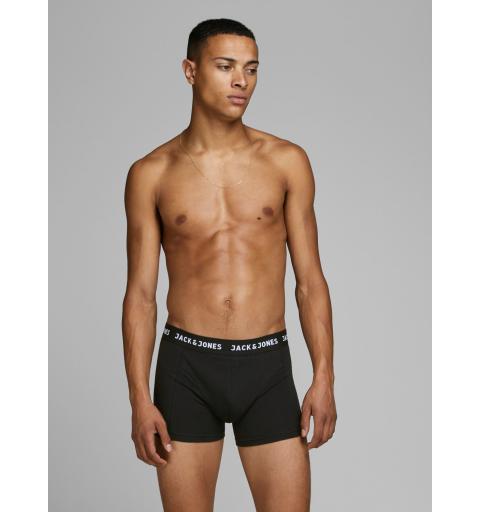 Jack&jones noos jacanthony trunks 3 pack black negro