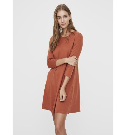 Veromoda vmfelicity 3/4 o-neck dress ga boo rosa