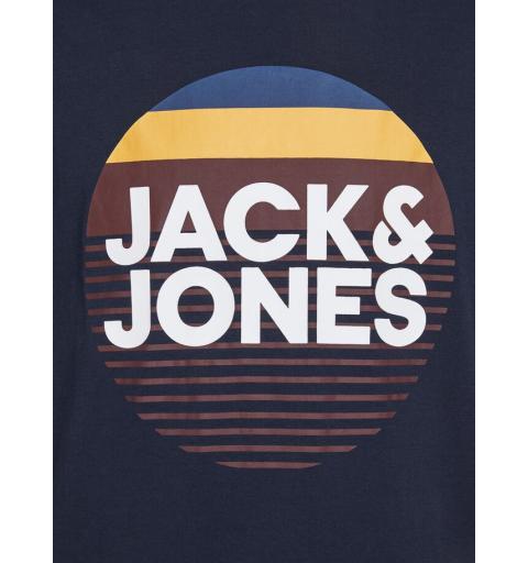 Jack&jones jjmeta tee ss crew neck marino