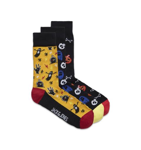 Jack&jones jachalloween sock giftbox 2 negro