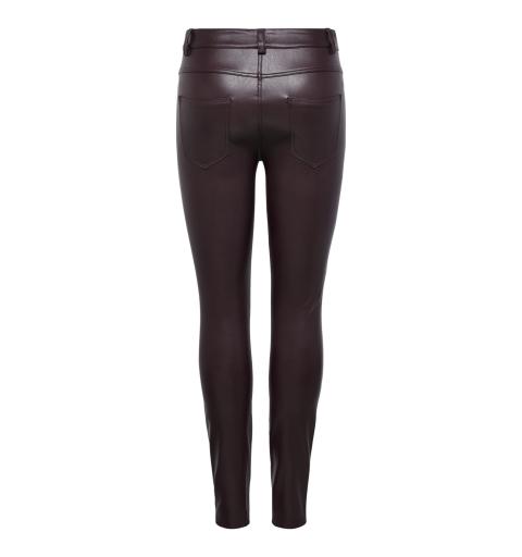 Only onlholly faux leather pant otw marron