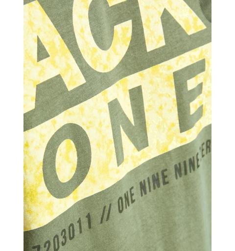 Jack&jones jcoliquid tee ss crew neck fst verde