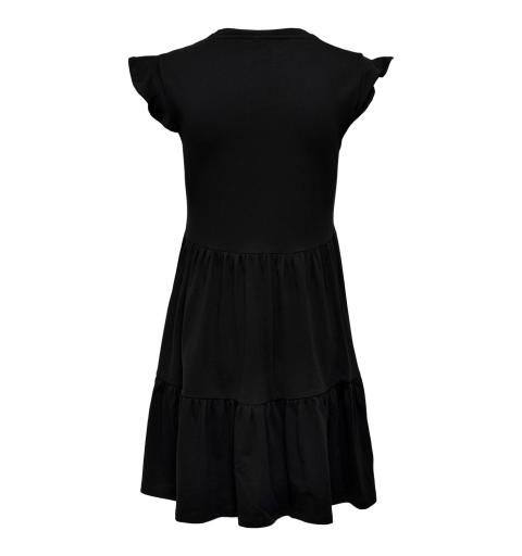 Only noos onlmay life cap sleeves frill dress noos negro