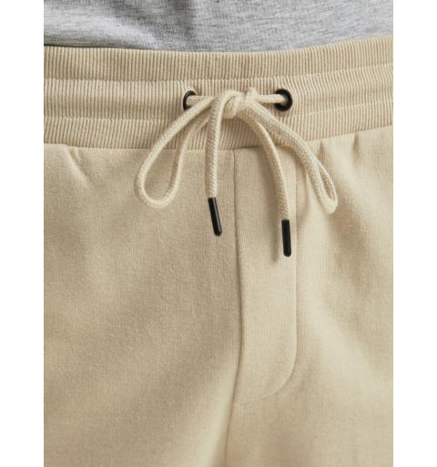 Jack&jones jji shark jjsweat shorts at sts beige