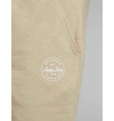 Jack&jones jji shark jjsweat shorts at sts beige