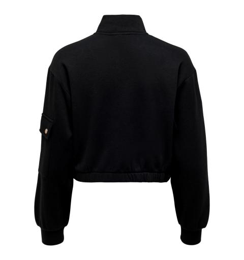 Only onlgwen l/s halfzip swt negro