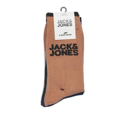 Jack&jones jacleap spring sock 5 pack naranja