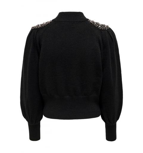 Only onlflair l/s pullover knt negro