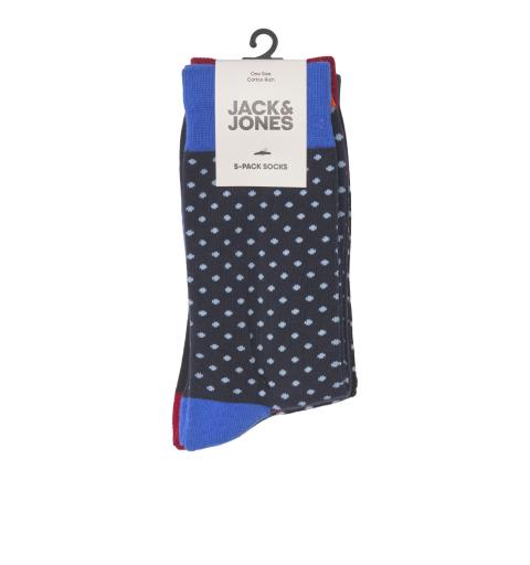 Jack&jones jacslate dot sock 5-pack azul