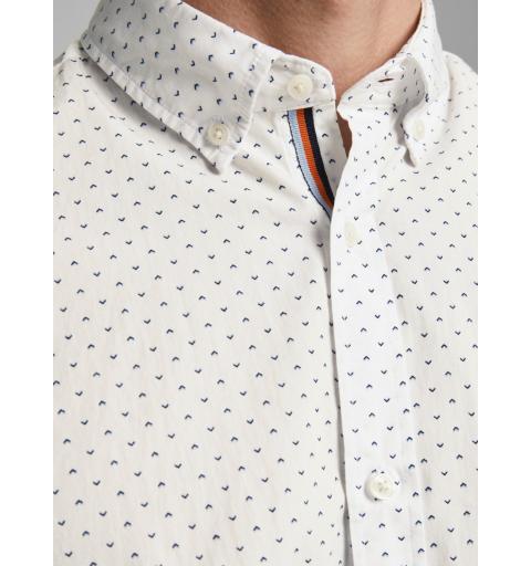 Jack&jones noos jjethomas detail shirt l/s noos blanco