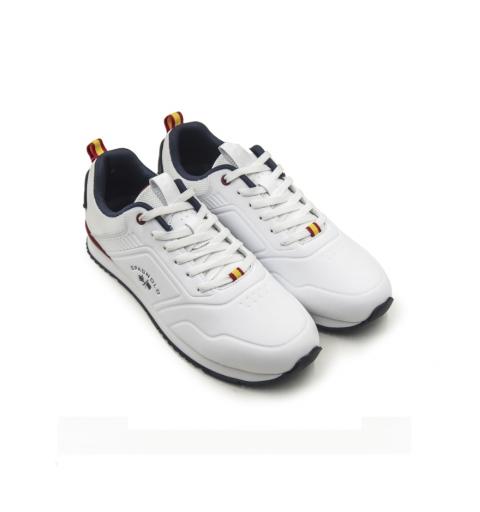 Spagnolo hombre zapatillas deportivas 2892 blanco