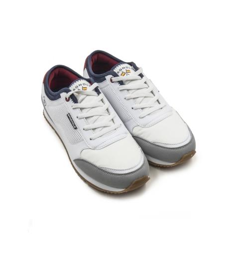 Spagnolo hombre zapatilla deportiva 2894 blanco