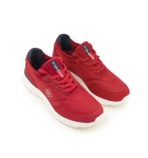 Spagnolo hombre zapatilla deportiva 2895 rojo