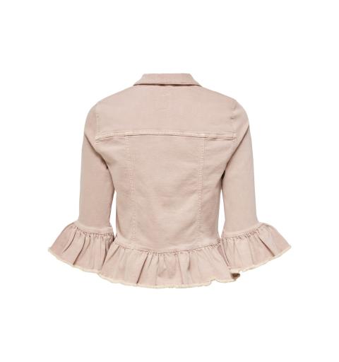 Only onlsia 3/4 frill colour jacket pnt rosa