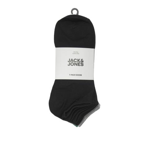 Jack&jones jacparker solid short socks 7 pack negro