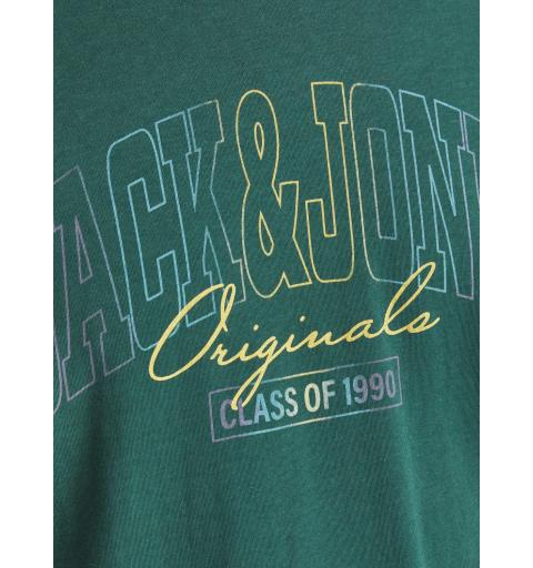 Jack&jones jorpenny tee ss crew neck fst verde