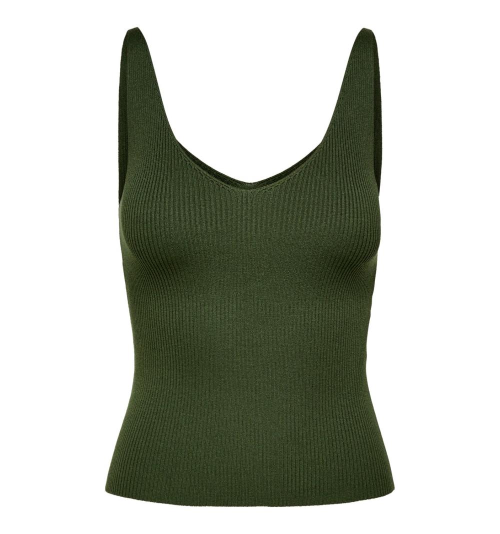 Jdy jdynanna s/l top knt noos verde oscuro