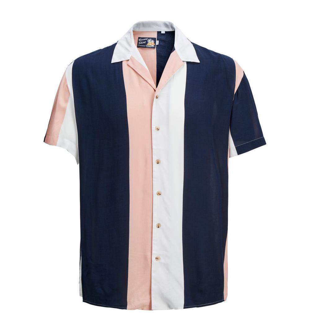 Jack&jones jormalibu resort stripe shirt ss marino