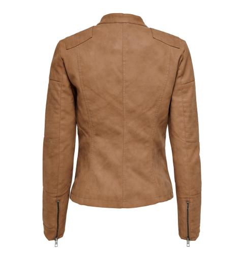 Only noos onlava faux leather biker otw noos marron