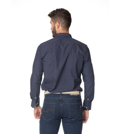 Spagnolo hombre cm c/boton estampada 1644 marino