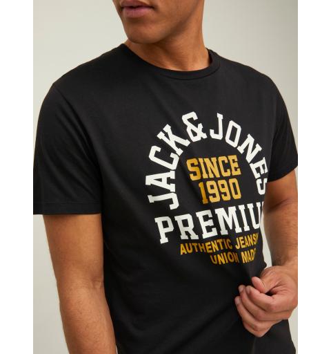 Jack&jones jprblubooster ss tee crew neck sep 22 negro