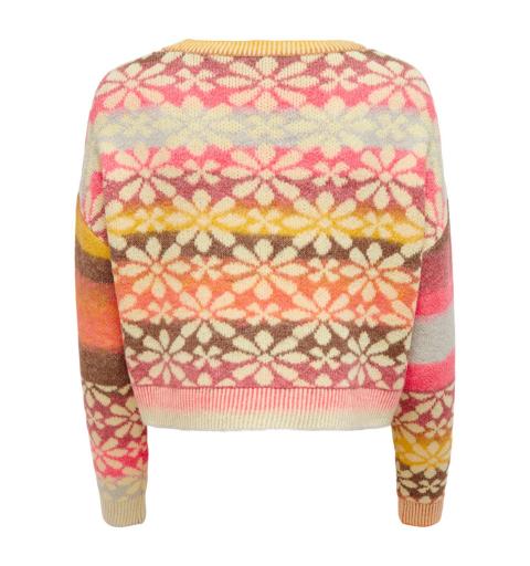 Only onlruni l/s pullover knt rosa