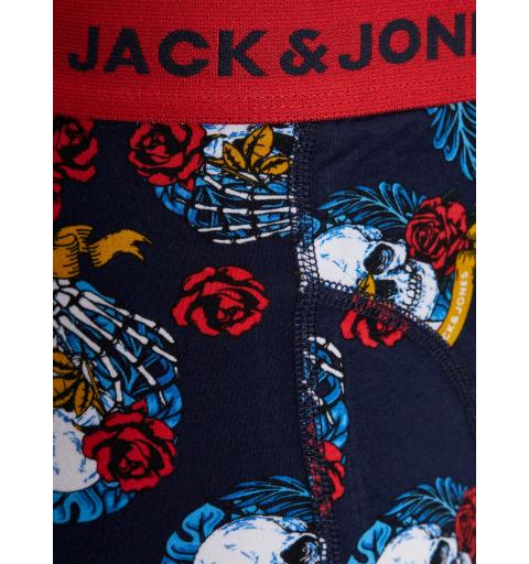 Jack&jones jaclimit skull trunks 3 pack rojo