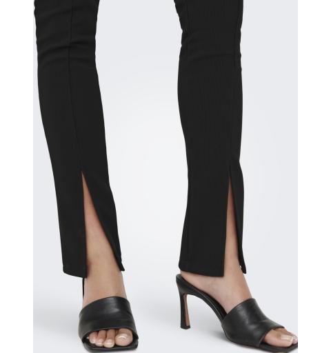 Only onlgale slit pants jrs negro