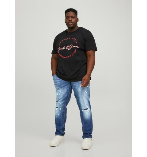 Jack&jones plus jjiglenn jjseal ge 184 50sps pls noos denim oscuro