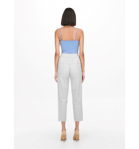 Jdy jdyzizzy loose hw crop pant pnt blanco