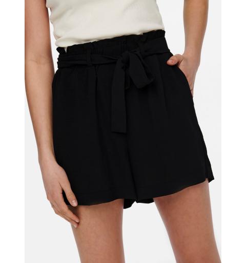 Only onlmette lavender paperbag shorts noos w negro