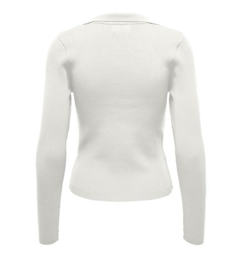 Only onlmelek ls v-neck collar cc knt blanco