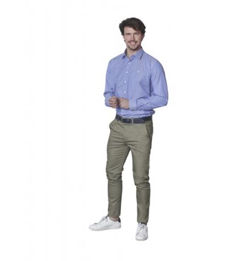 Spagnolo hombre pt 0688 chino slim estampado verde