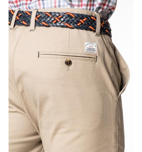 Spagnolo hombre pt 0688 chino slim estructura beige