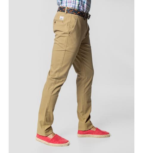 Spagnolo hombre pt 0688 chino slim estructura tostado