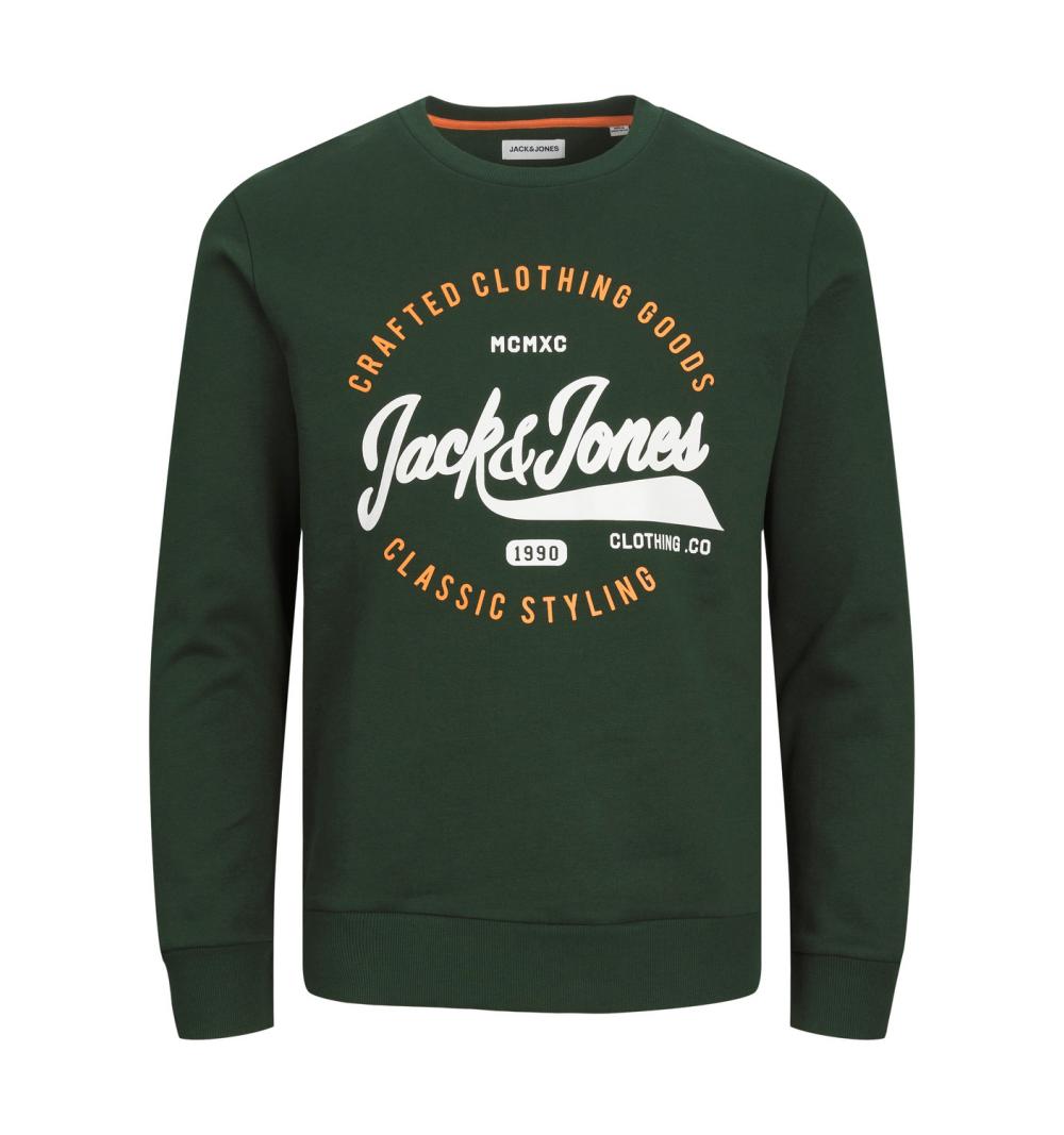 Jack&jones jjmikk sweat crew neck morado