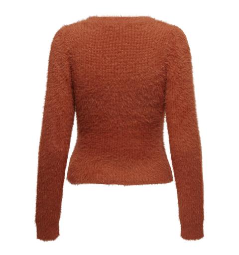 Jdy jdyjola mia l/s o-neck puff pullover knt caldera