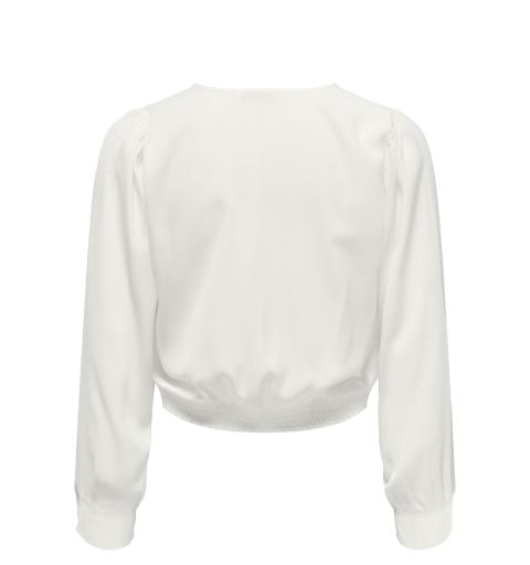 Only onljenny l/s wrap top ptm blanco