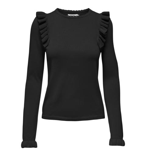 Only onlleonora ls o-neck cc knt negro