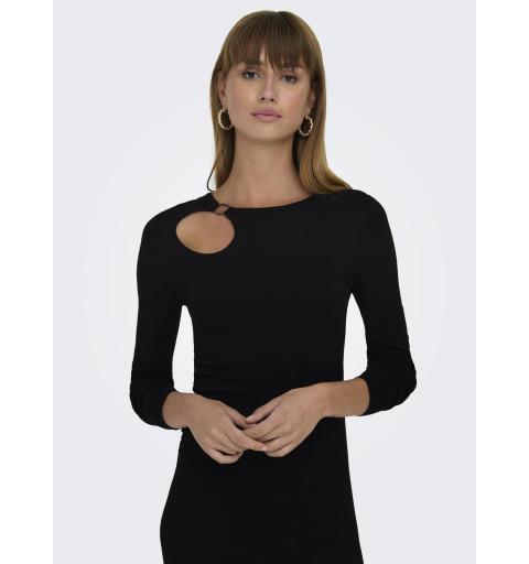 Only onllilian ls detail dress cc knt negro