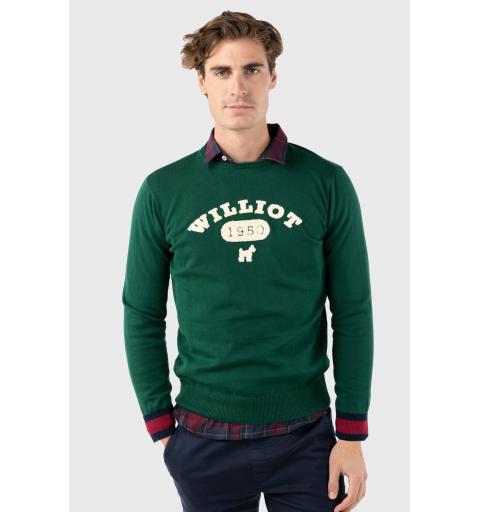 Williot jersey 1950 tejido toalla verde