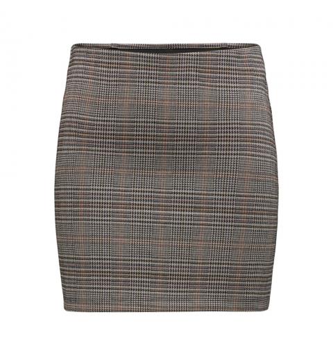 Jdy jdyisla check mini skirt jrs gris