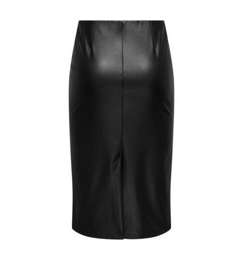 Jdy jdysoya midi pu skirt jrs atk negro