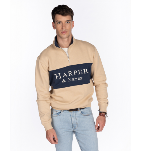 Harper & neyer sudadera maryland camel