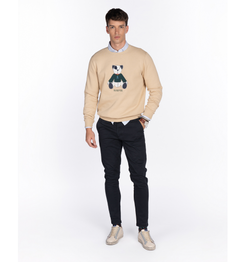 Harper & neyer sudadera teddy camel