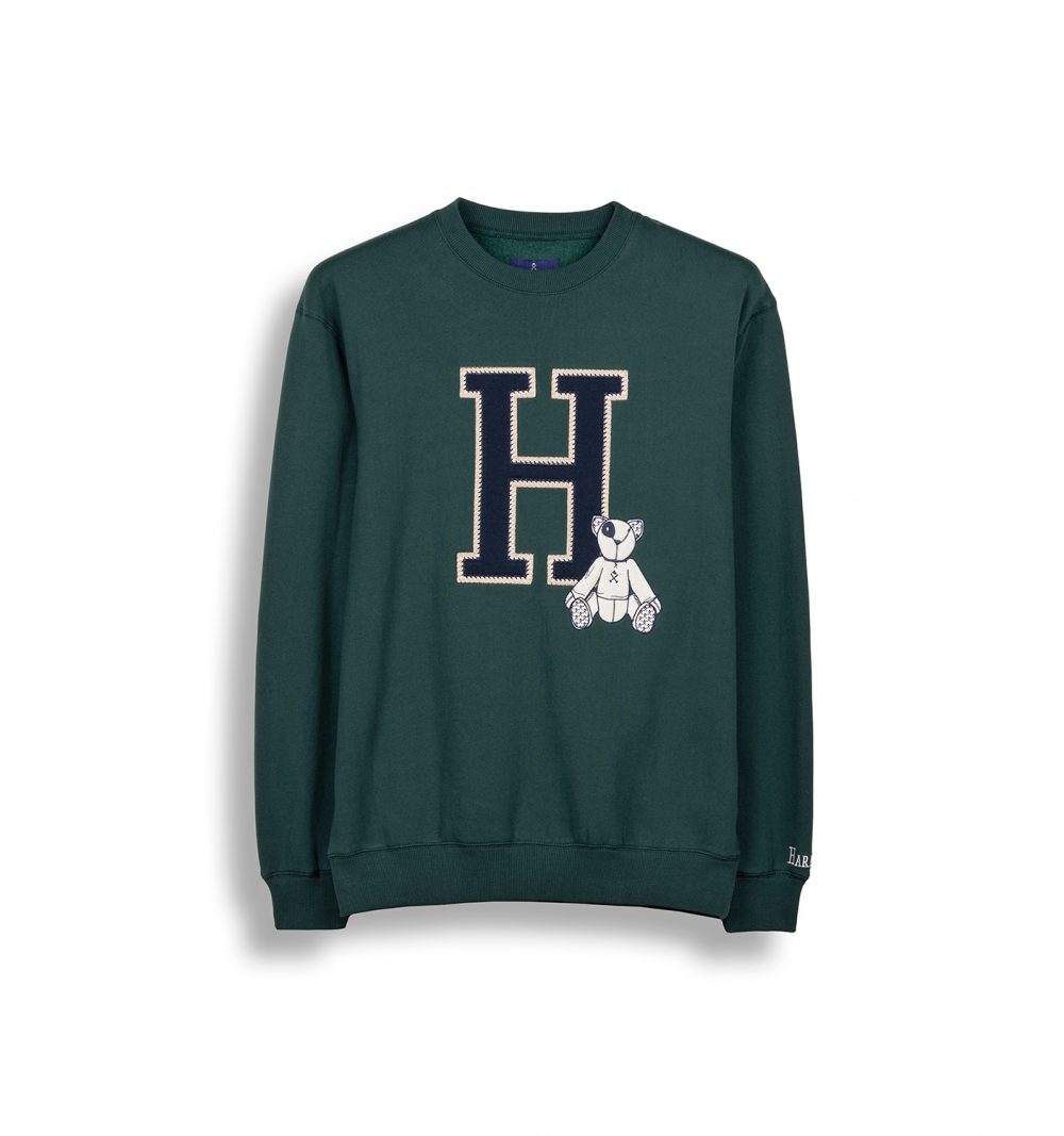 Harper & neyer sudadera harvard verde