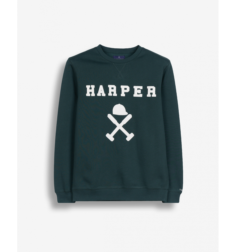 Harper & neyer sudadera new england verde