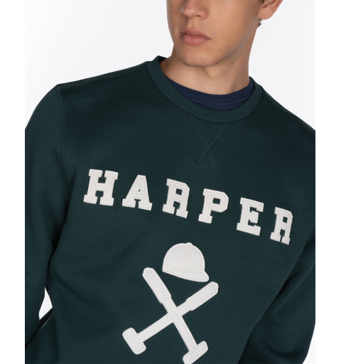 Harper & neyer sudadera new england verde