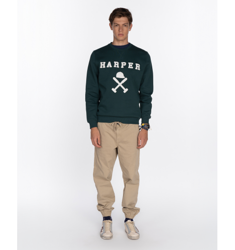 Harper & neyer sudadera new england verde