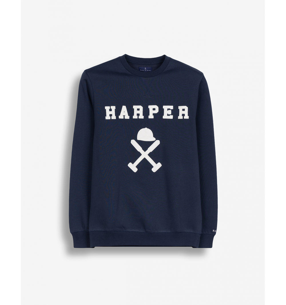 Harper & neyer sudadera new england marino